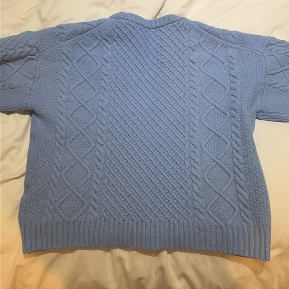 Aritzia Sunday Best Light Blue Cable Knit Sweater - Picture 2 of 5